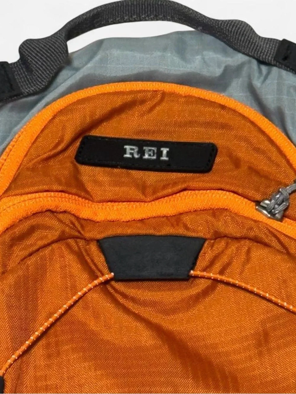 REI Co-op Stoke 9 Gray/Orange 9L Hydration Hiking Backpack